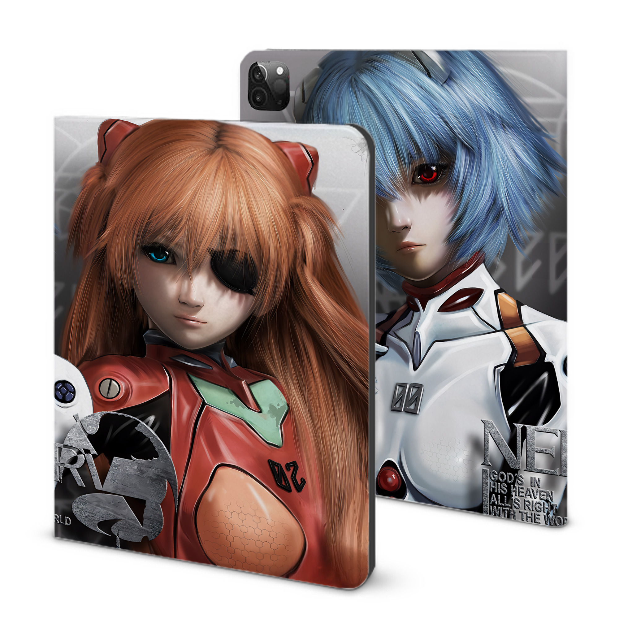 （画像用） EVA 新世紀エヴァンゲリオン IPadケース ペンホルダー付き ブックスタイルデザイン
